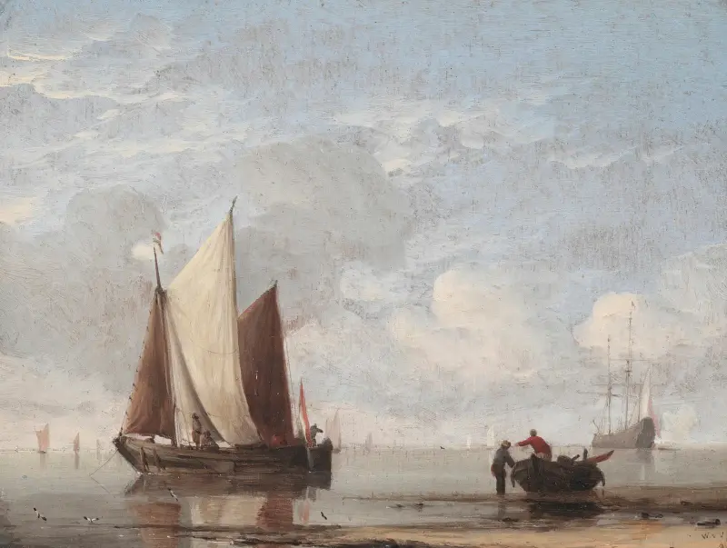 Ruhige See von Willem van de Velde the Younger