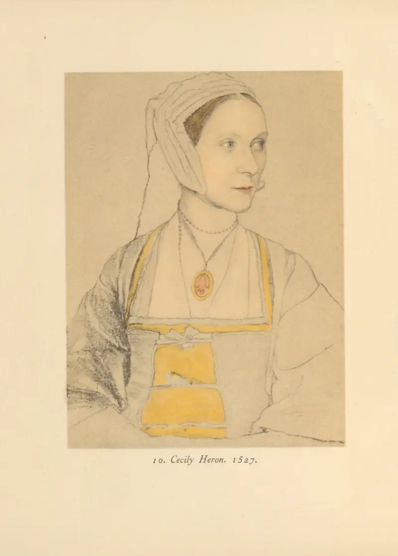 Cecily Heron av Hans Holbein The Younger