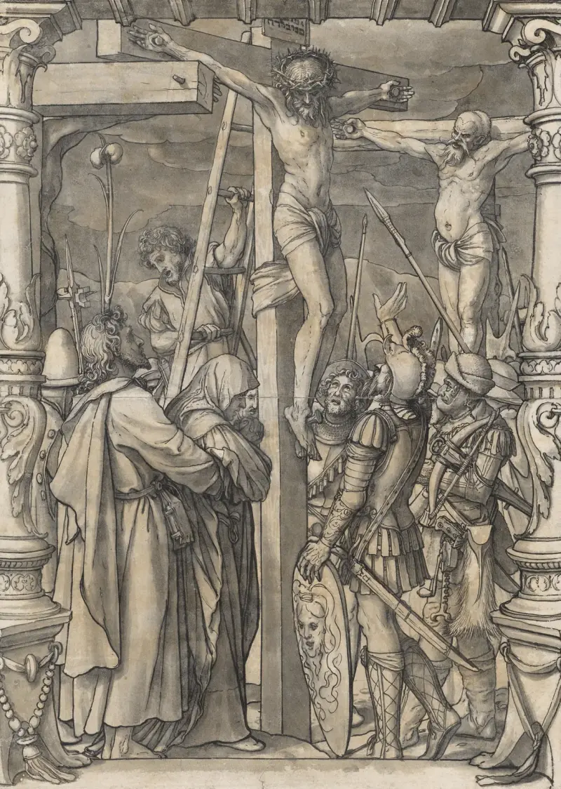Christ on the cross av Hans Holbein The Younger