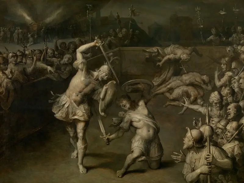 Eteokles och Polyneikes av Frans Francken the Younger