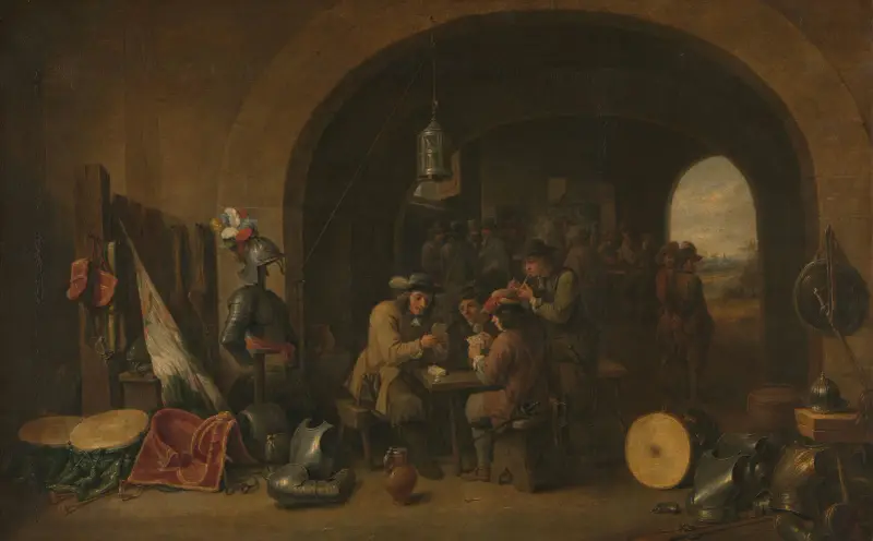 Wachstube von David Teniers The Younger