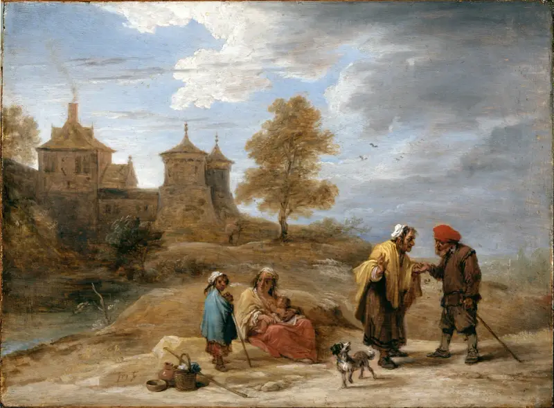 Gypsies in a Landscape av David Teniers The Younger