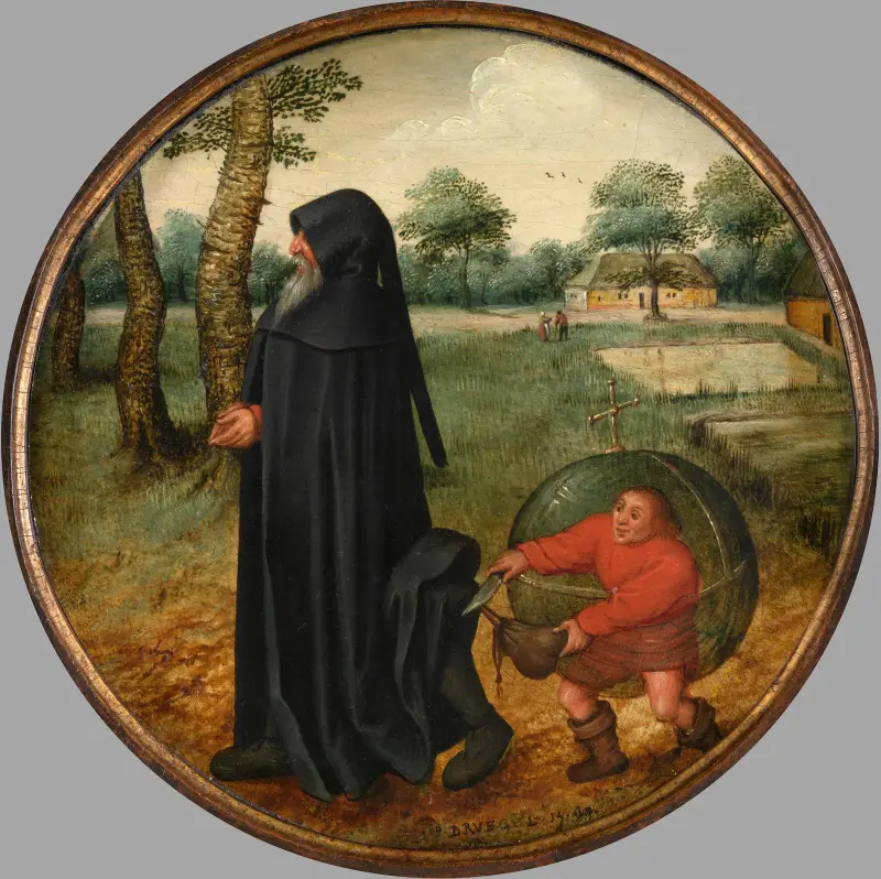 Jag sörjer för att världen är så opålitlig av Pieter Brueghel The Younger