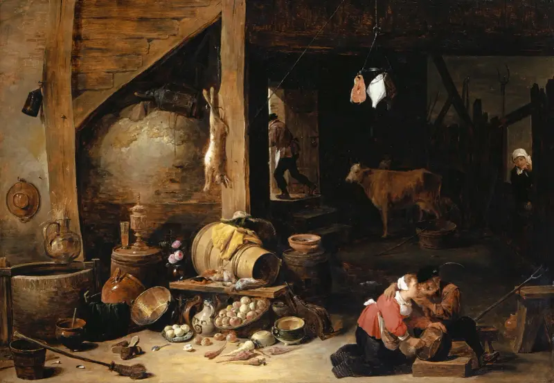 Im Stall von David Teniers The Younger