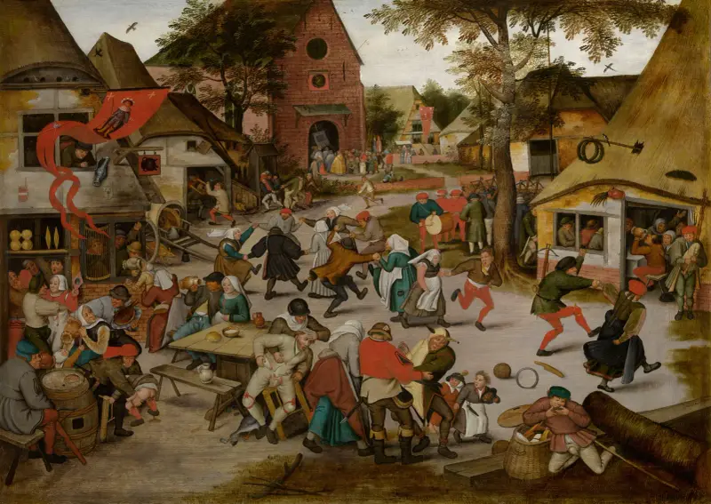 Sankt Görans marknad av Pieter Brueghel The Younger