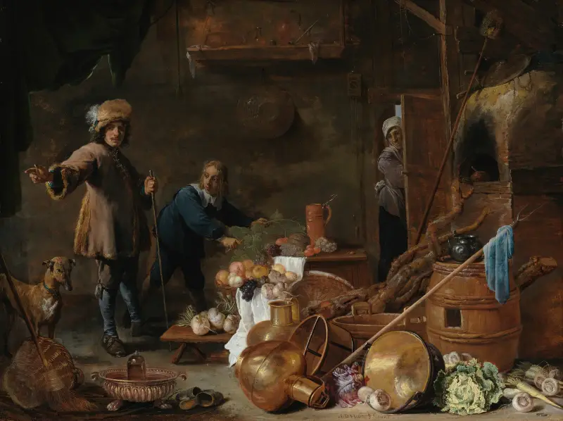 Kücheninterieur, 1643 von David Teniers The Younger