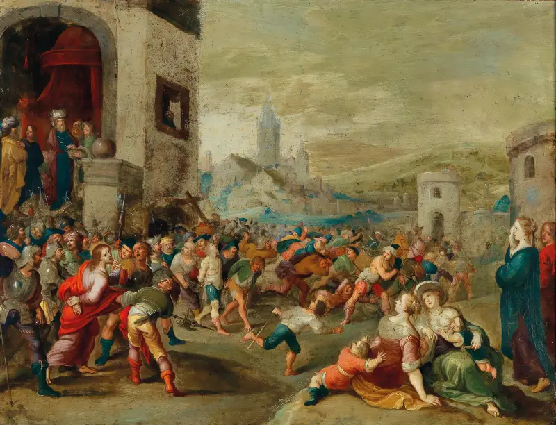 Pilatus tvår sina händer av Frans Francken the Younger