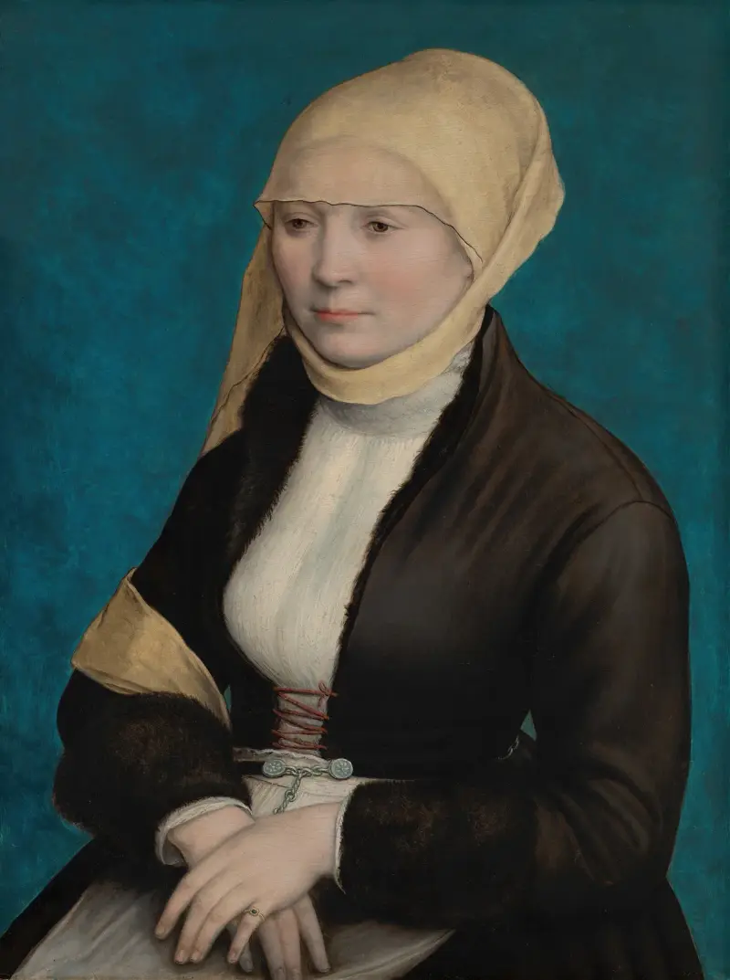 Porträtt av en kvinna från södra Tyskland av Hans Holbein The Younger