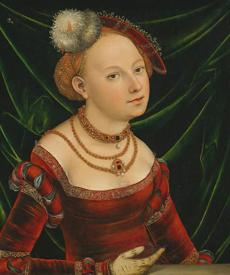 Porträt einer Frau von Lucas Cranach the Younger