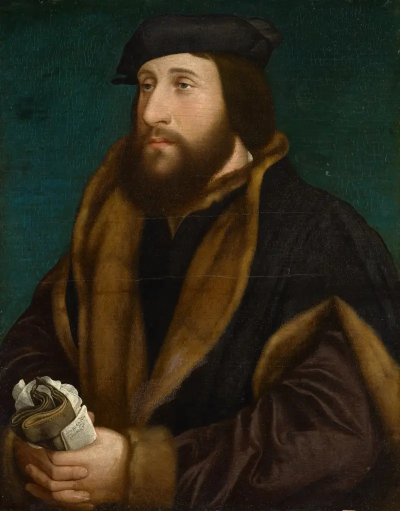 Porträtt av en engelsman eller skotte av Hans Holbein The Younger