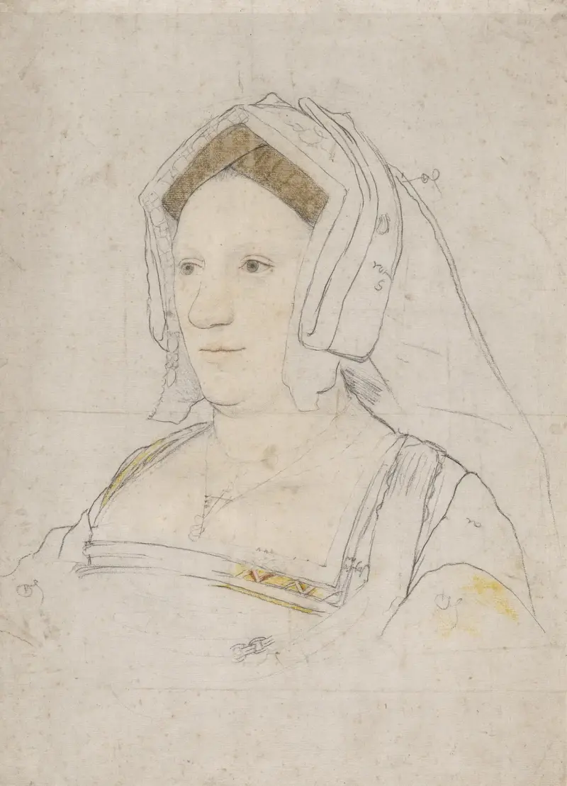 Porträtt av en okänd engelsk kvinna av Hans Holbein The Younger