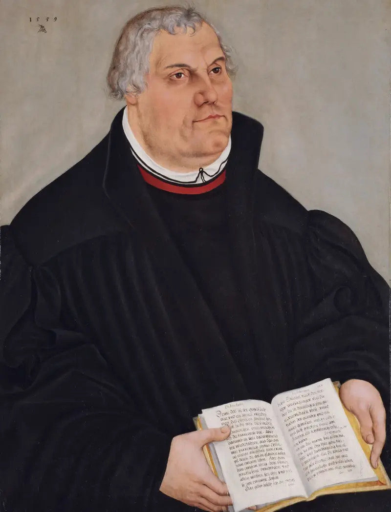 Porträtt av Martin Luther, 1559 av Lucas Cranach the Younger