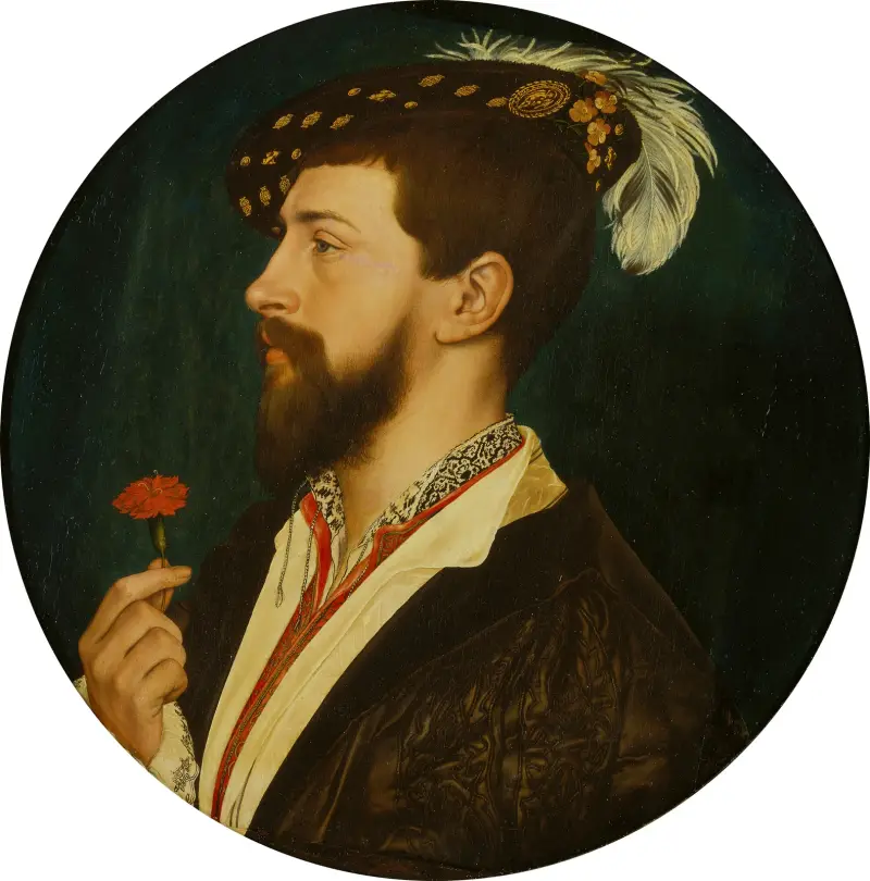 Porträtt av Simon George av Cornwall av Hans Holbein The Younger