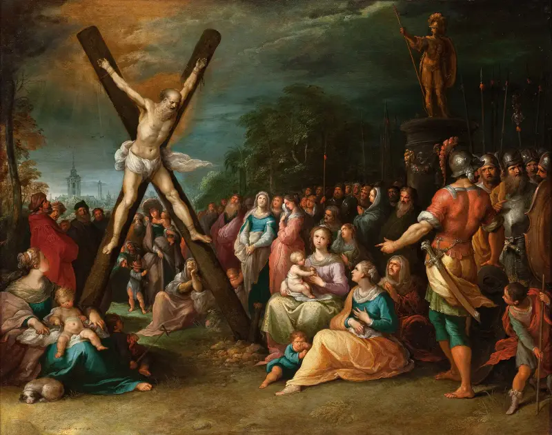 Korsfästelsen av sankt Andreas av Frans Francken the Younger