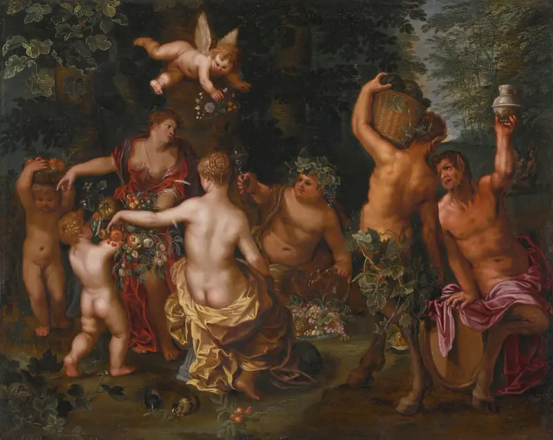 The Feast Of Bacchus – nr 2 av Jan Brueghel the Younger
