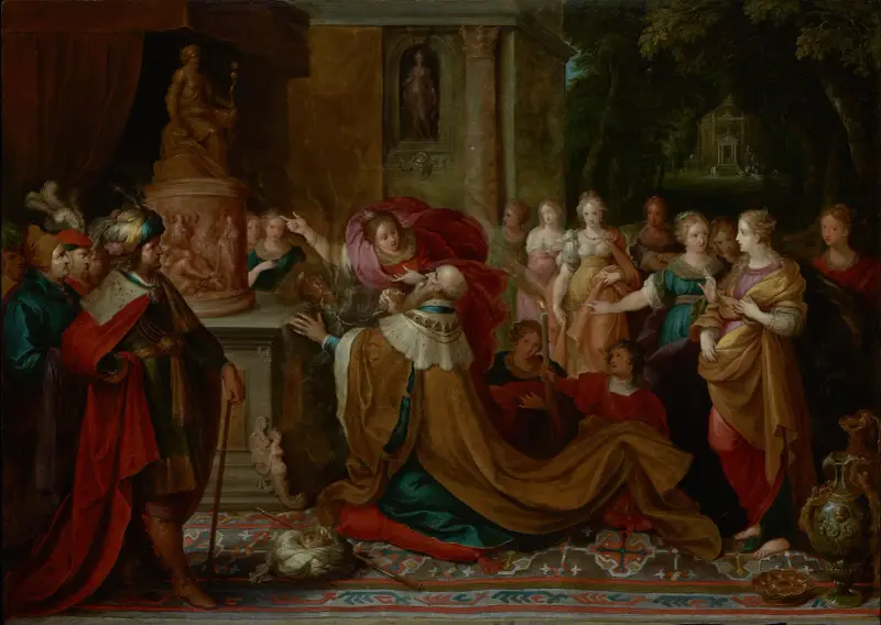 The Idolatry of Solomon av Frans Francken the Younger