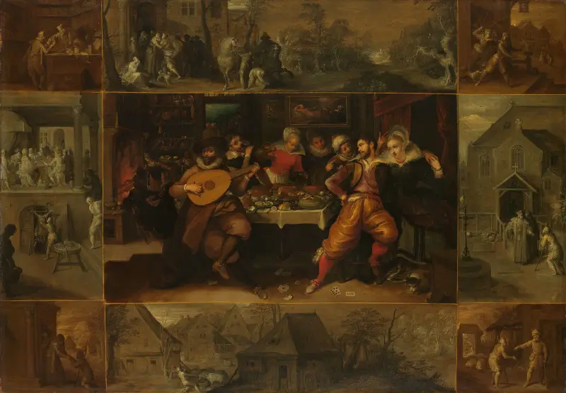 Liknelsen om den förlorade sonen av Frans Francken the Younger