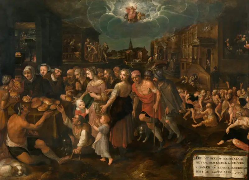 De sju barmhärtighetsgärningarna av Frans Francken the Younger