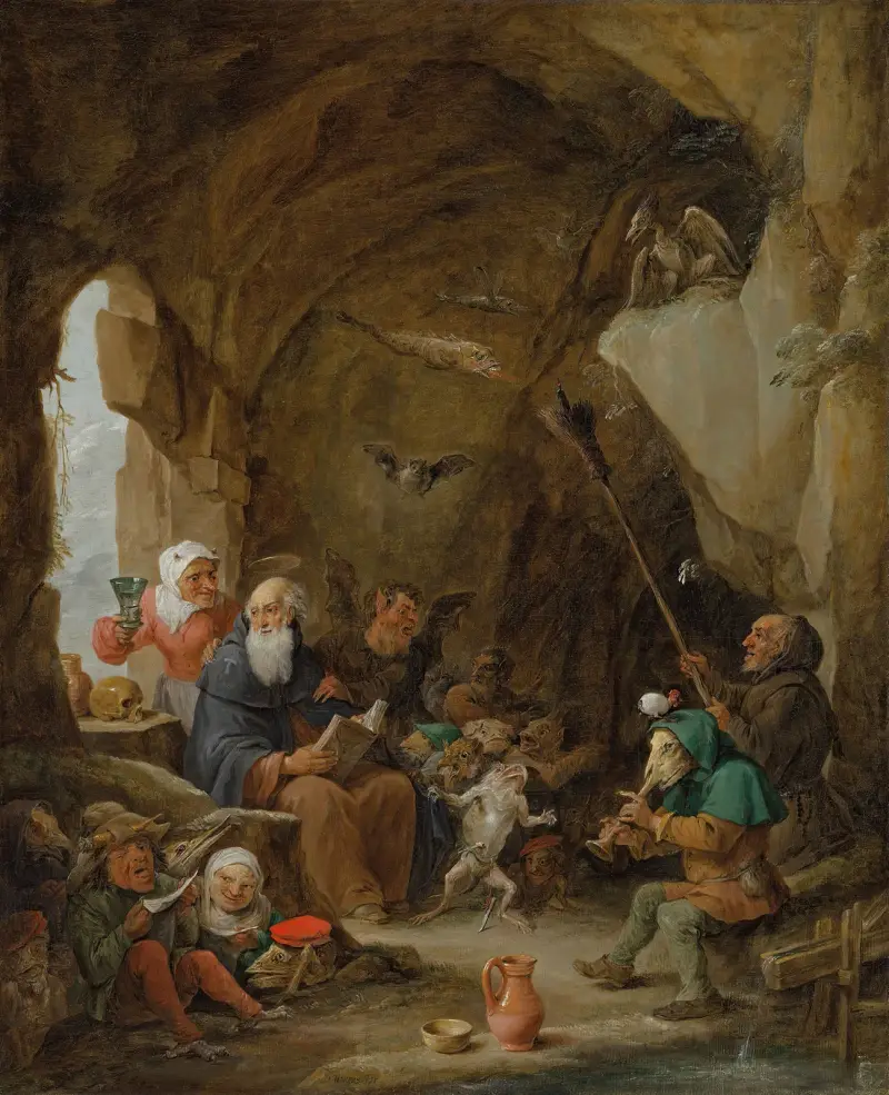Frestelsen av den helige Antonius av David Teniers The Younger