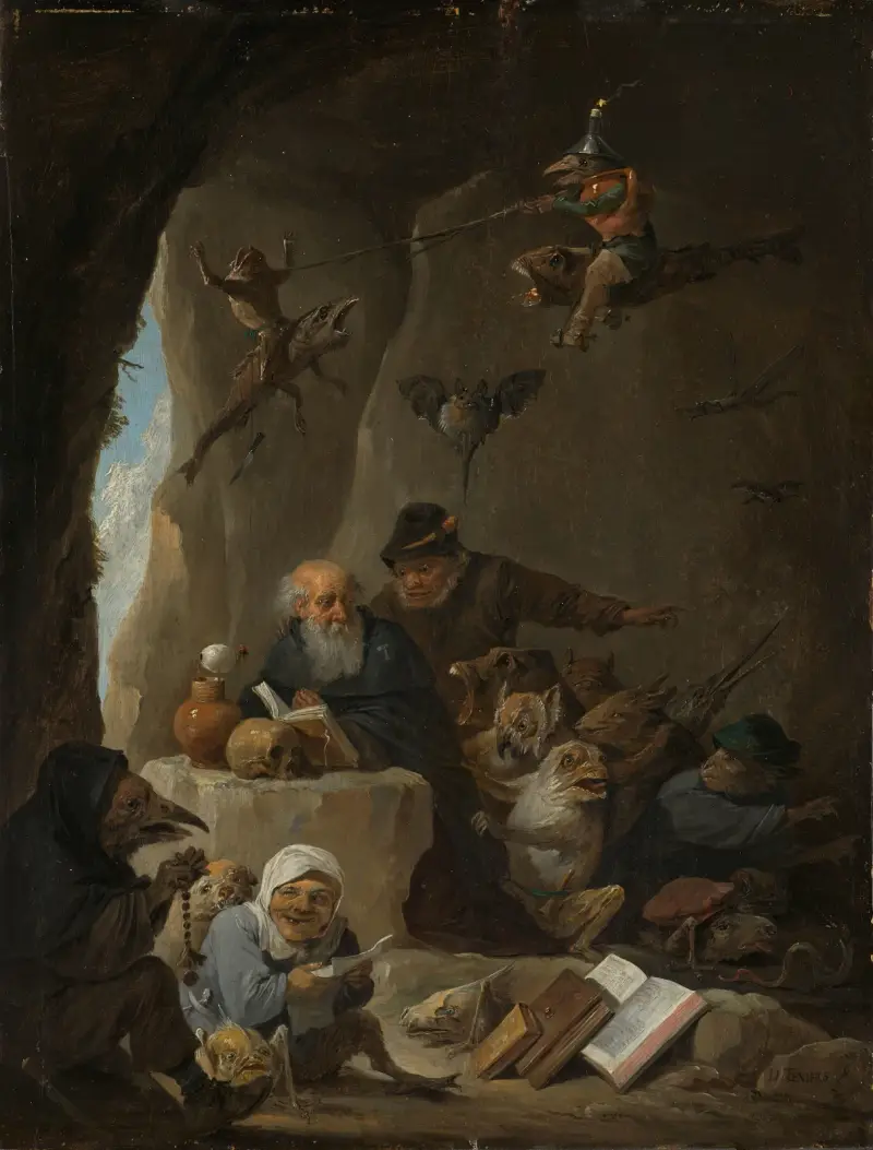 Die Versuchung des heiligen Antonius, 1645 von David Teniers The Younger