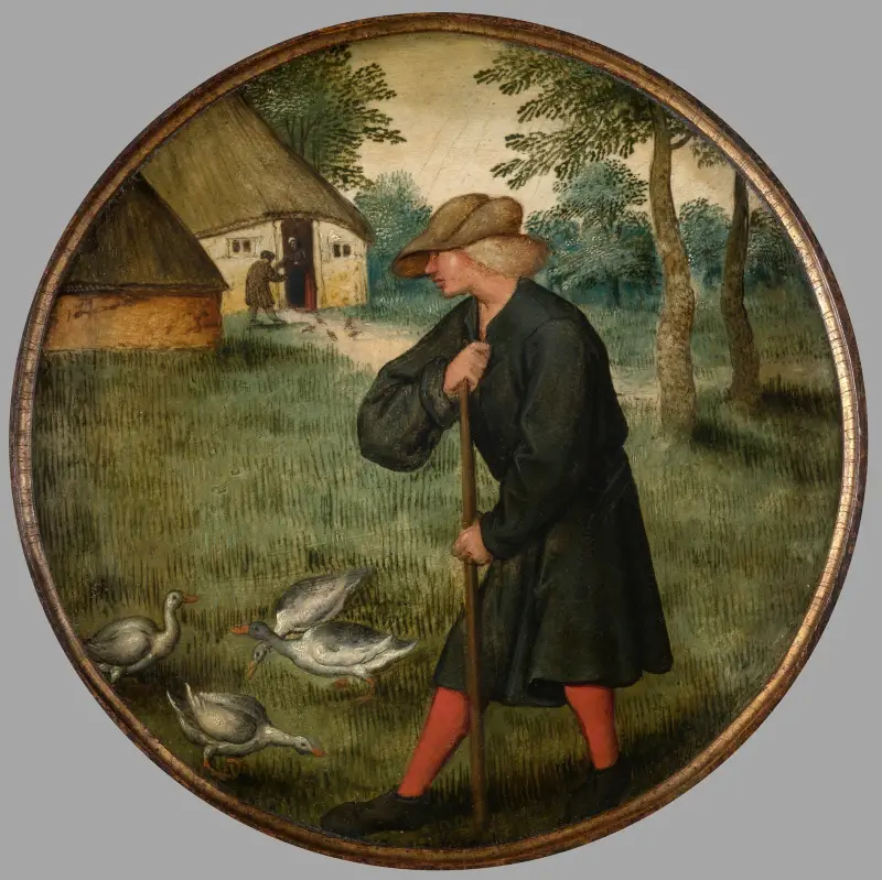 Vem vet varför gäss går barfota av Pieter Brueghel The Younger