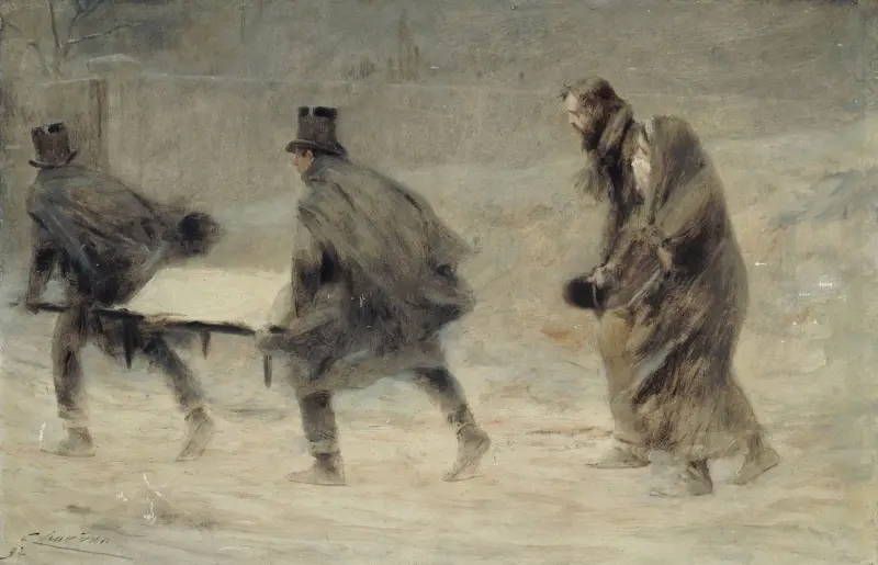Pohřeb, Théobald Chartran