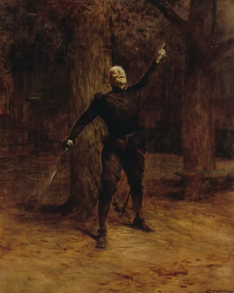 Porträt von Constant Coquelin in der Rolle des Cyrano de Bergerac von Théobald Chartran