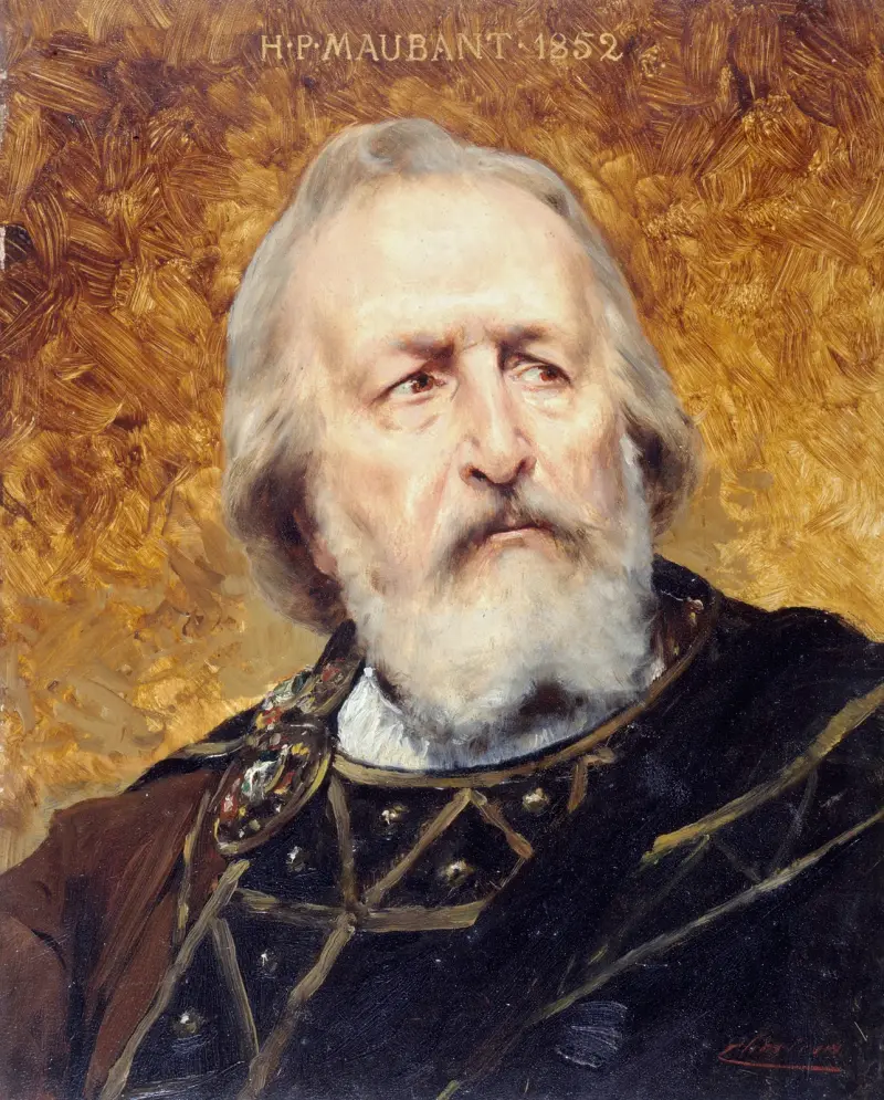 Porträtt av Henri Maubant (1821–1902), medlem av Comédie-Française av Théobald Chartran
