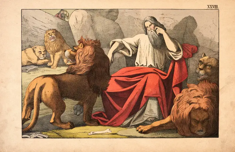 Daniel in der Löwengrube von Theodor Eckardt