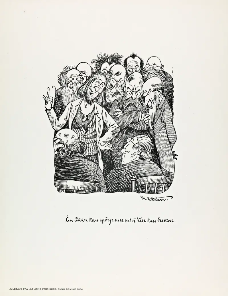 En Daare kan spørge mer end ti Vise kan besvare von Theodor Kittelsen