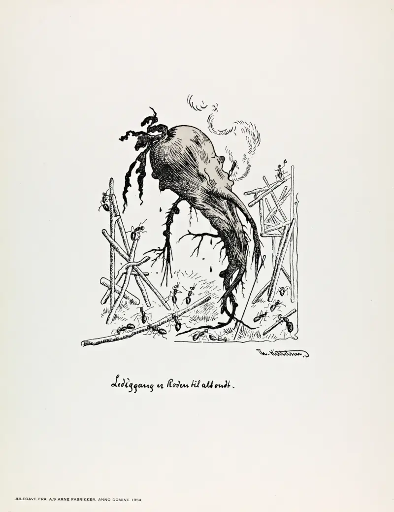 Lediggang er Roden til alt ondt von Theodor Kittelsen