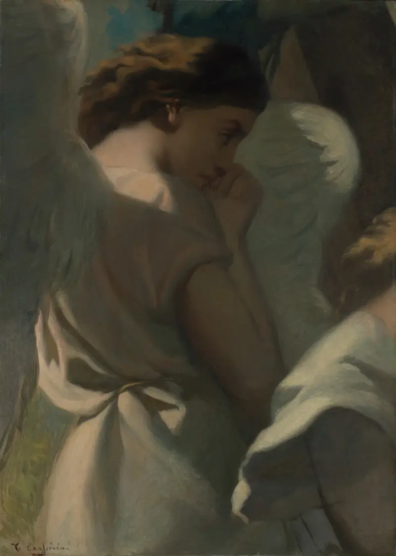 En ängel som ber i Getsemane av Théodore Chassériau