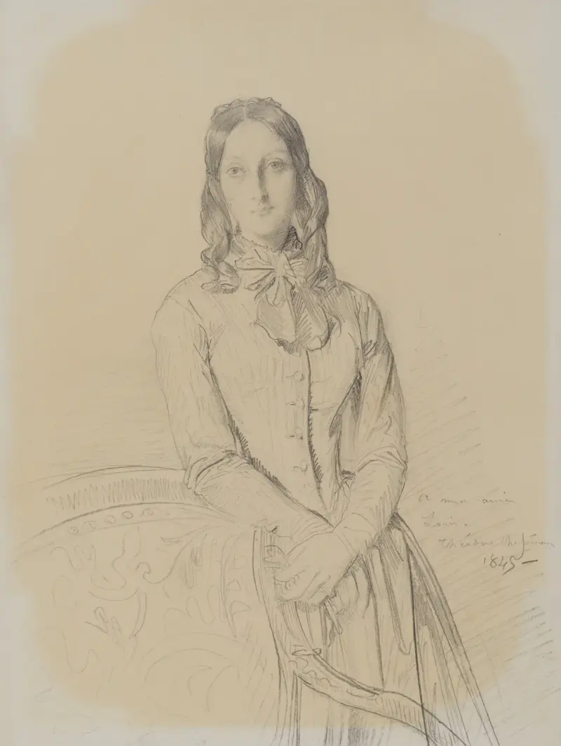 Porträtt av madame Ravaisson av Théodore Chassériau