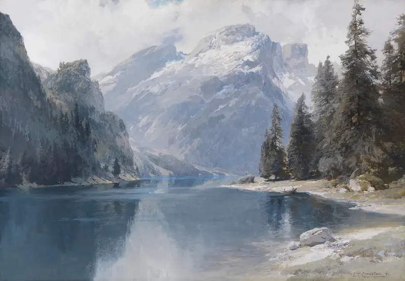 Pragser Wildsee av Edward Theodore Compton