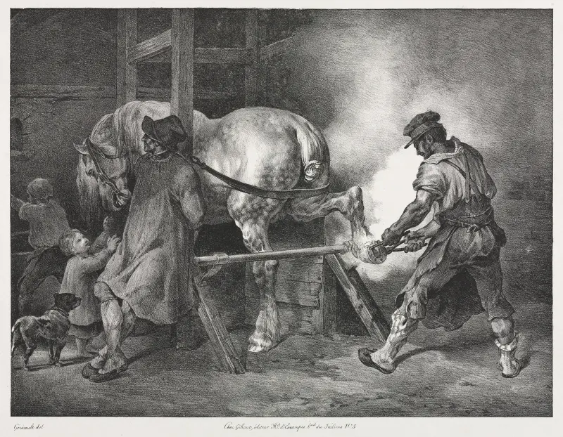 The Flemish Blacksmith av Théodore Géricault