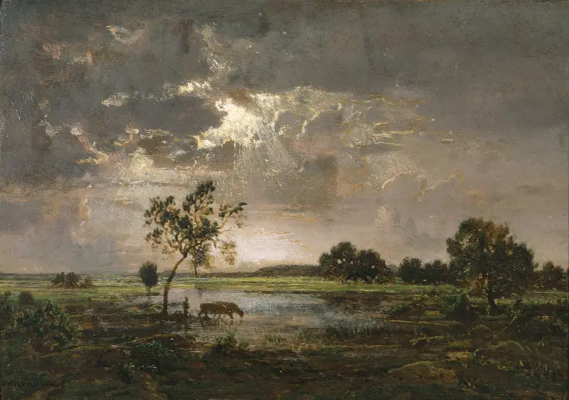 Landscape, 1842 av Théodore Rousseau