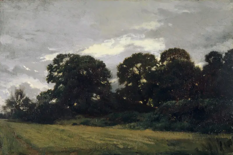 Landschaft mit Bäumen von Théodore Rousseau