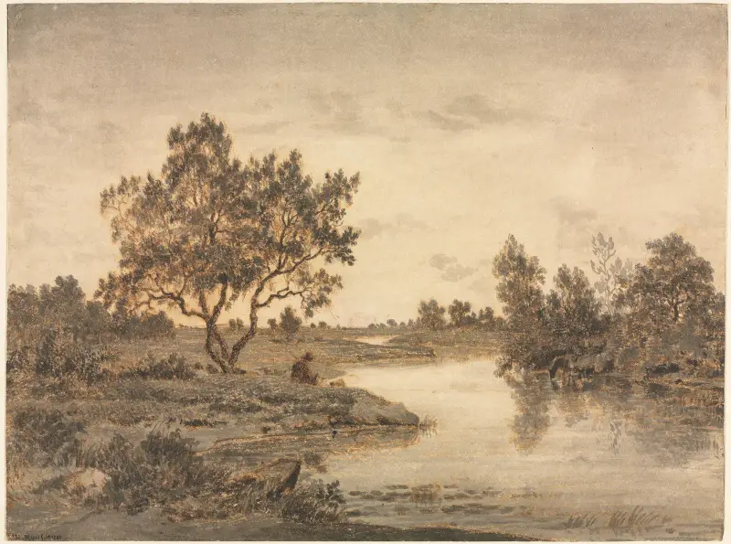 Der Fischer von Théodore Rousseau