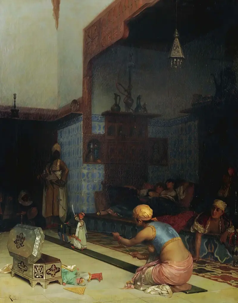 Marionettes In The Harem av Theodoros Ralli