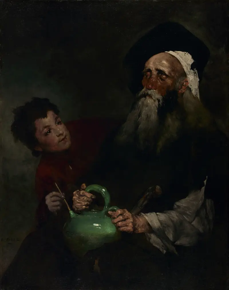 Lazarillo de Tormes och hans blinde herre av Théodule Ribot