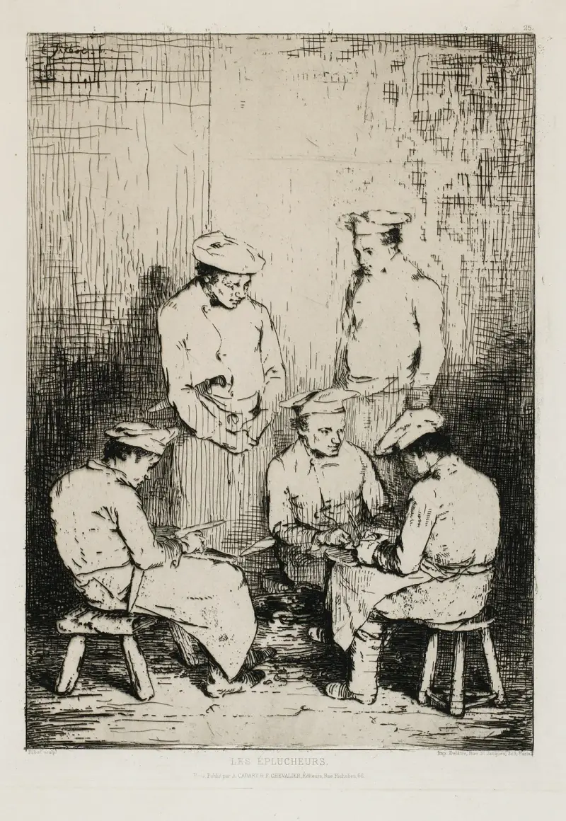 Die Kartoffelschäler, 1863 – Nr. 1 von Théodule Ribot
