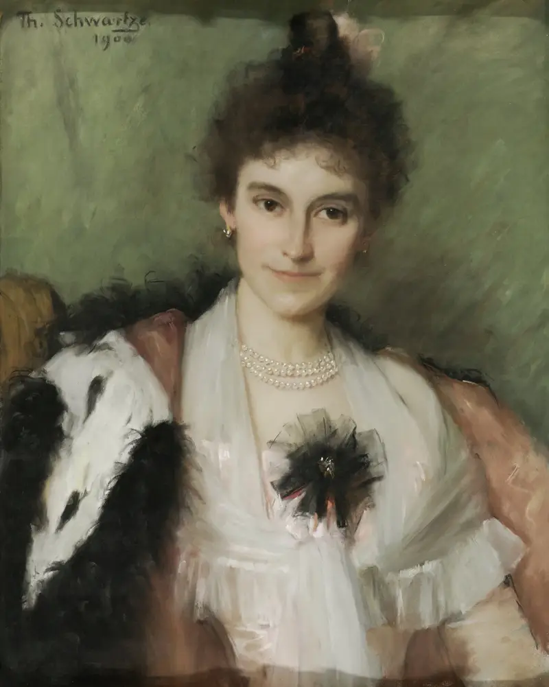 Amelia Eliza van Leeuwen (1862–1923) av Thérèse Schwartze