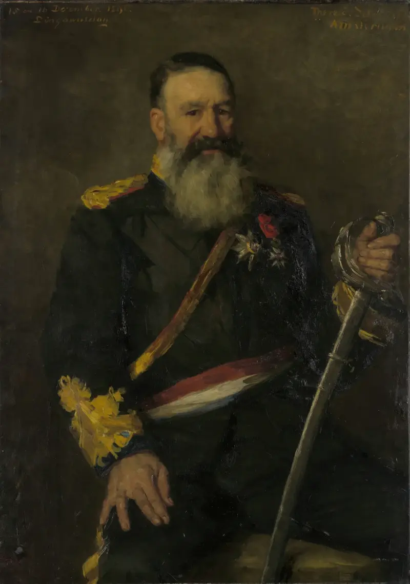 Piet J. Joubert (1831–1900), generalbefälhavare för Sydafrikanska republiken av Thérèse Schwartze