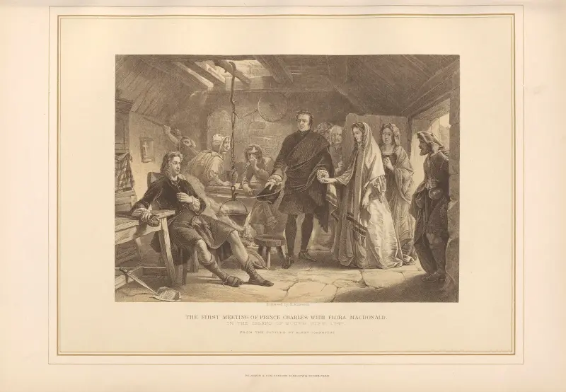 Första mötet mellan prins Charles och Flora Macdonald – Alexander Johnstone av Thomas Archer