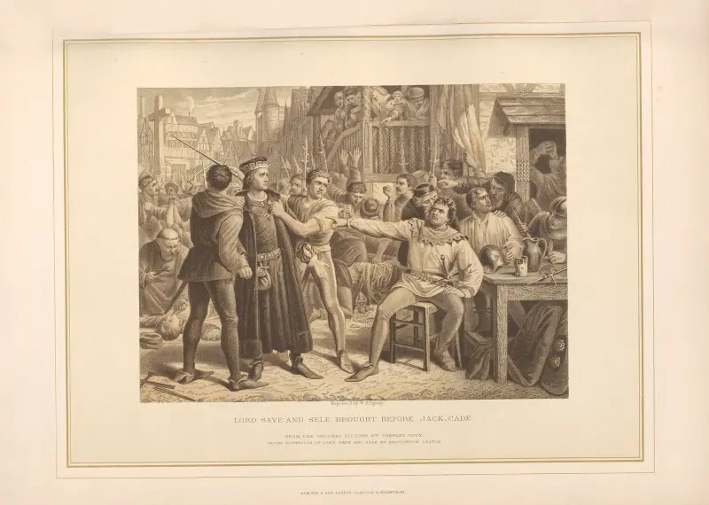 Lord Saye and Sele brought before Jack Cade – Charles Lucy av Thomas Archer