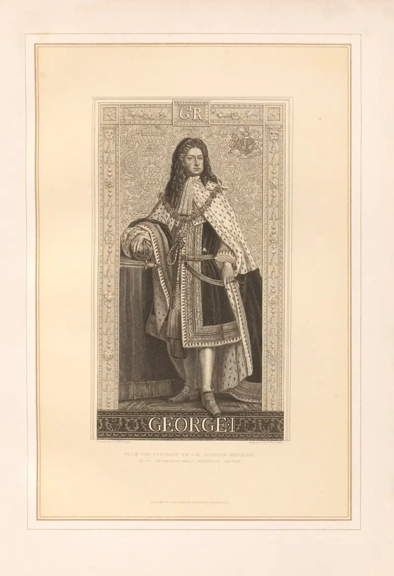 Porträtt av Georg I av Thomas Archer