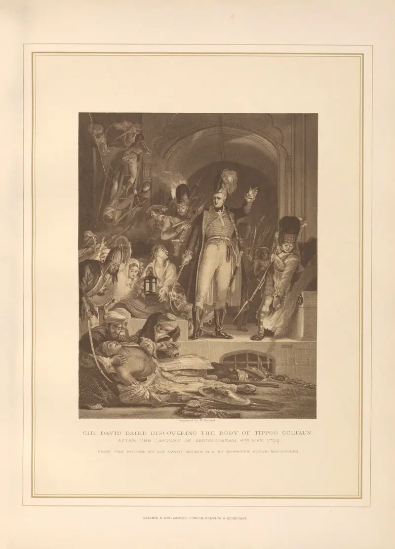 Sir David Baird entdeckt den Leichnam Tippoo Sultauns von Thomas Archer