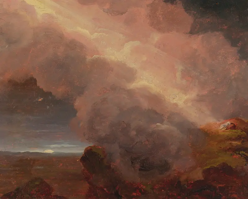 Clouds On The Mountaintop av Thomas Cole