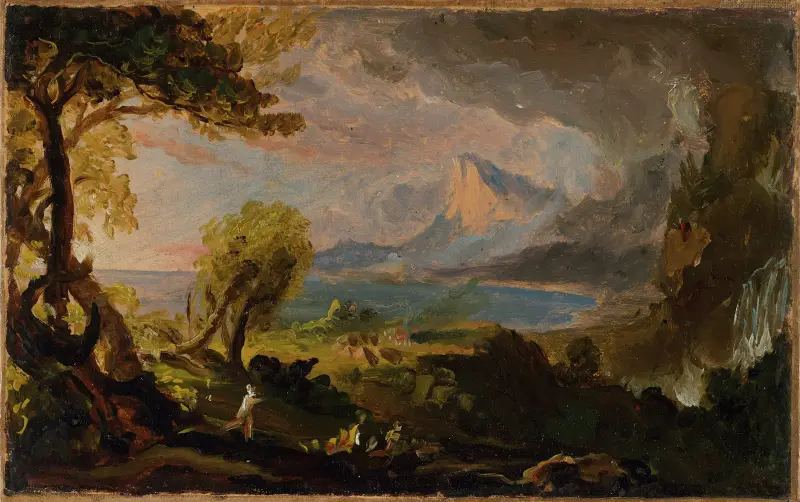 Der Weg des Reiches – Der wilde Zustand von Thomas Cole
