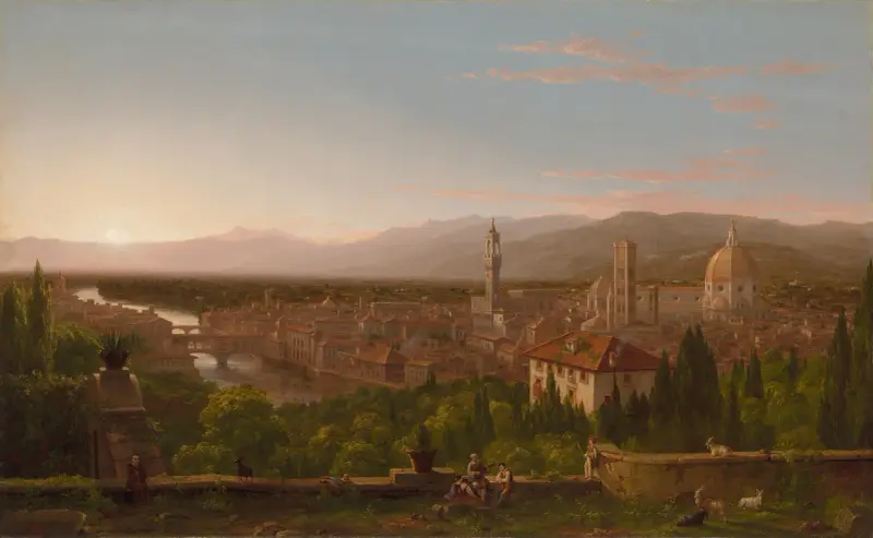 Pohled na Florencii, Thomas Cole